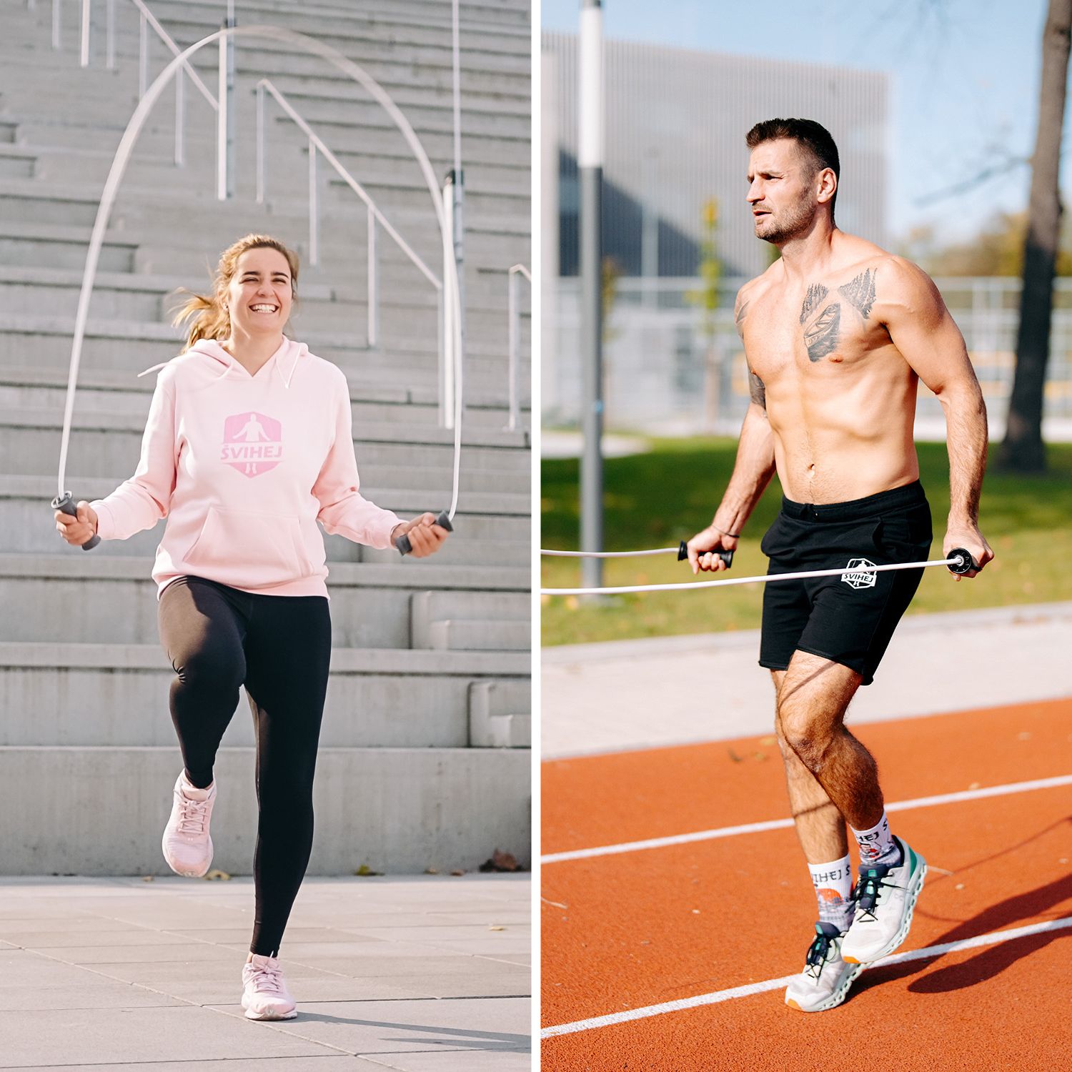 Žena skáče přes švihadlo – Švihej